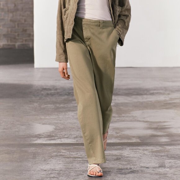 Zara Pants - Zara ZW Collection Wrap Chino Pants